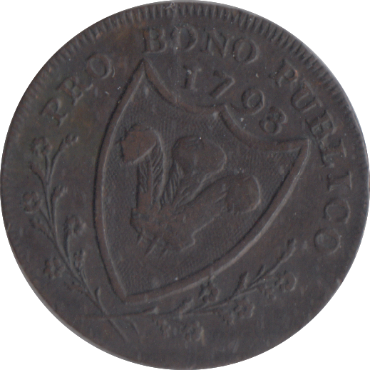 1793 SOUTH WALES FARTHING TOKEN