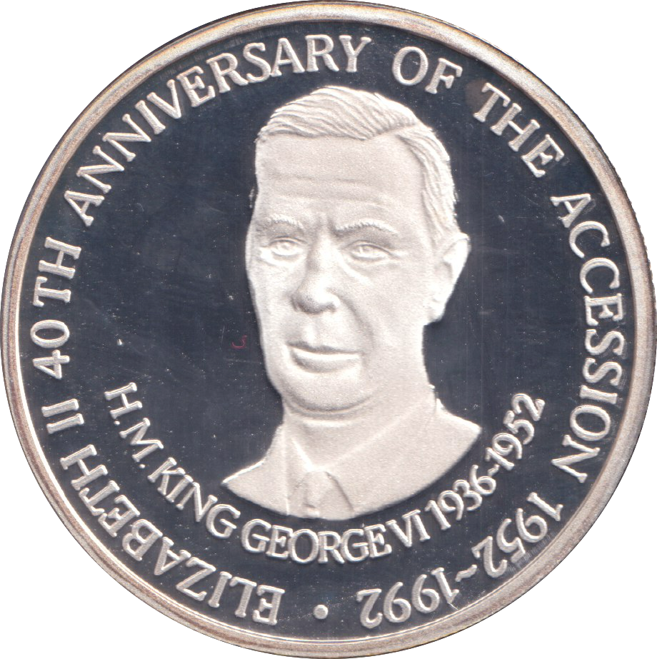 1993 SILVER PROOF 20 CROWN ANNIVERSARY OF ACCESSION
