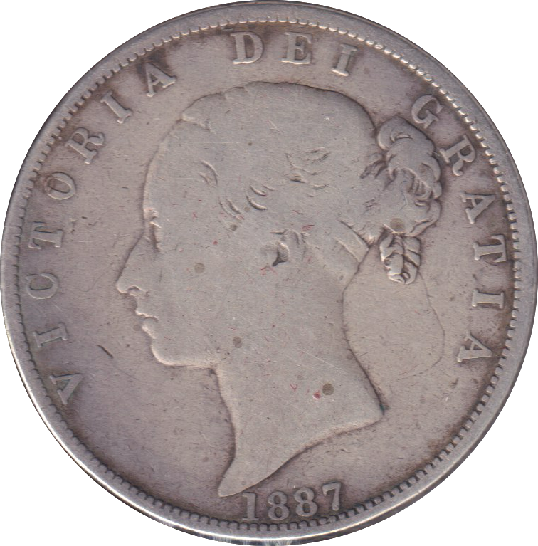 1887 HALFCROWN ( GF )