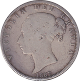 1887 HALFCROWN ( GF )