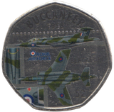2016 50P SHAPED MEDALLION BUCCANEER 1958