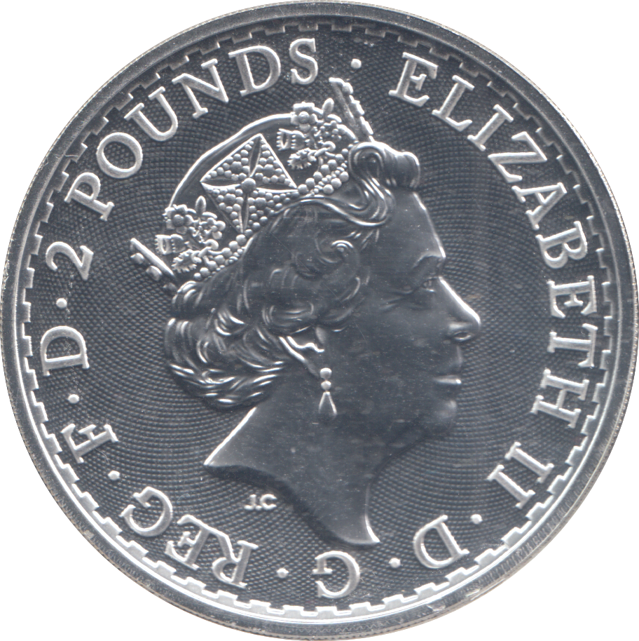 2019 SILVER BRITANNIA ORIENTAL BORDER ONE OUNCE TWO POUNDS