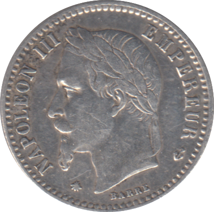 1867 FRANCE 50 CENT