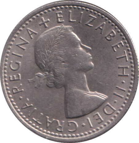 1966 SIXPENCE ( UNC )