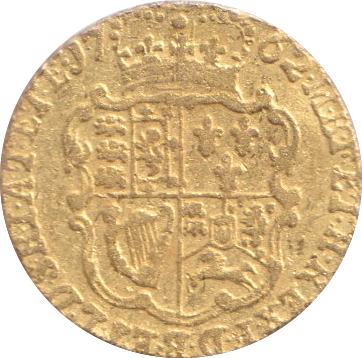1762 GOLD QUARTER GUINEA ( VF )