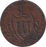 1791 HALF PENNY TOKEN EDINBURGH
