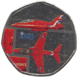 2016 50P SHAPED MEDALLION HAWK 1980
