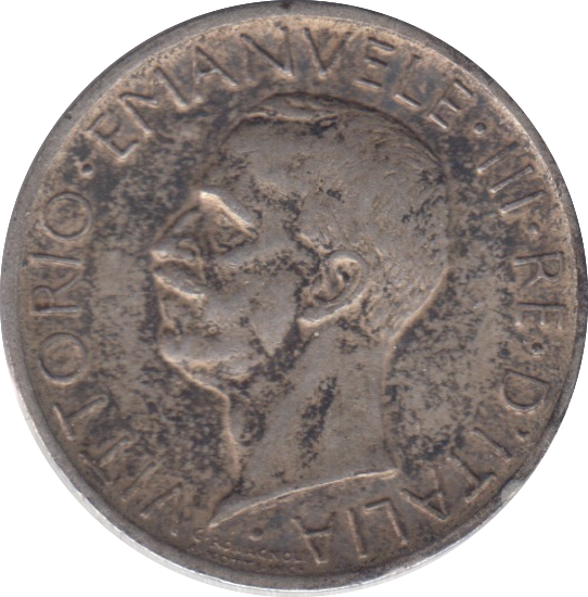 1927 SILVER ITALY 5 LIRA