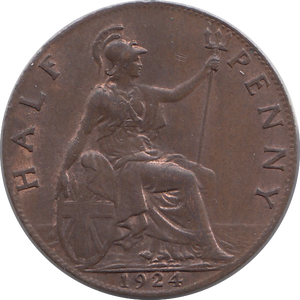 1924 HALFPENNY ( UNC )