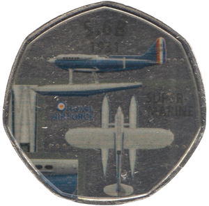 2016 50P SHAPED MEDALLION S.6B 1931
