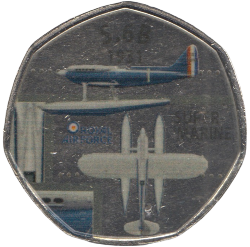 2016 50P SHAPED MEDALLION S.6B 1931