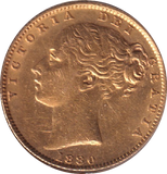 1880 SOVEREIGN SYDNEY MINT ( EF )