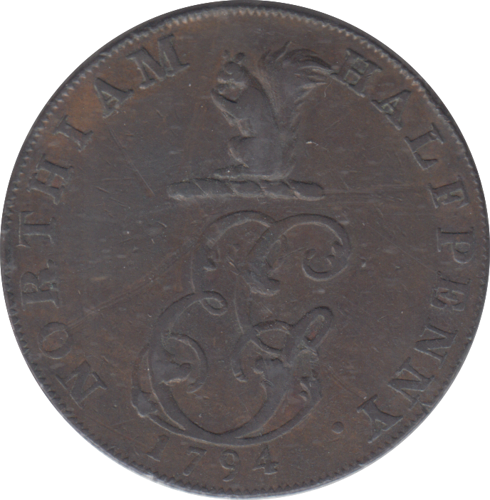 1794 NORTHIAM HALFPENNY TOKEN