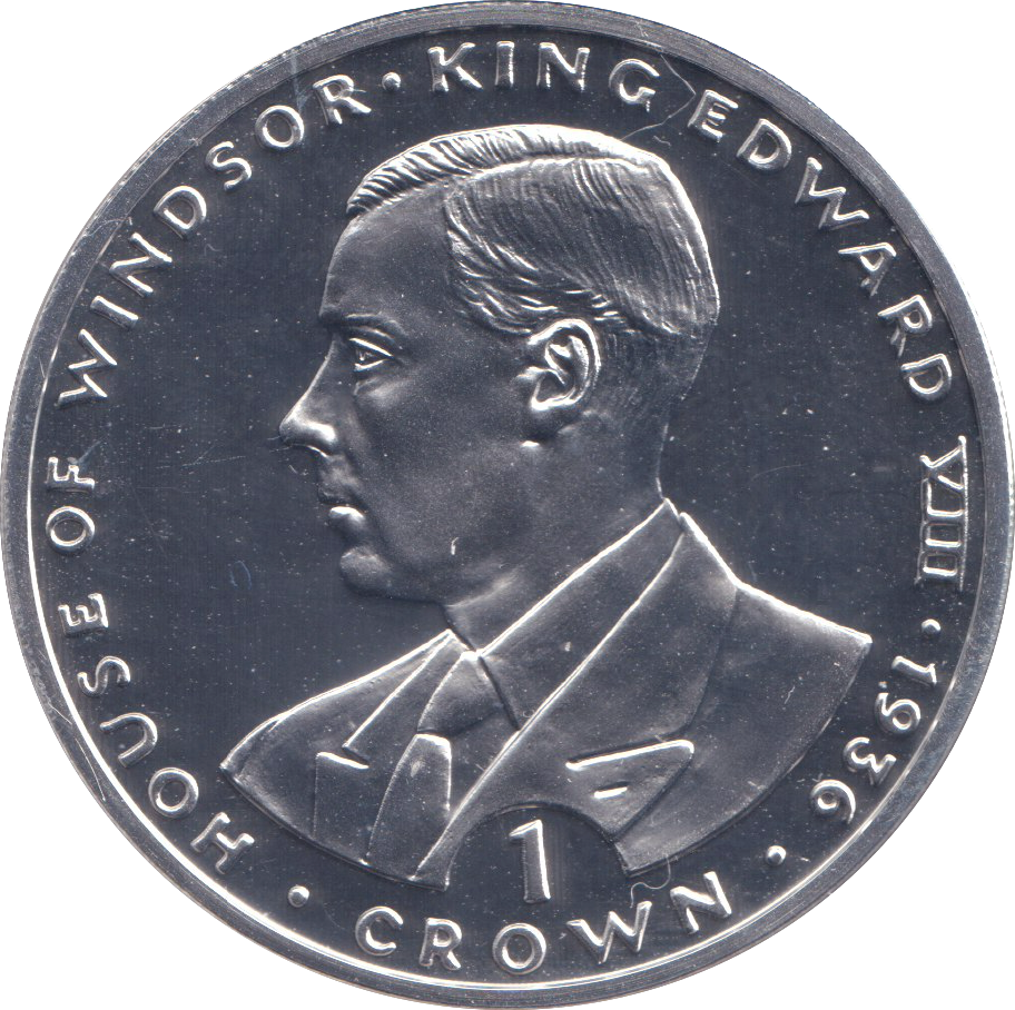 1993 SILVER PROOF ONE CROWN KING EDWARD VIII