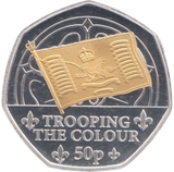 2024 SILVER PROOF 50P TROOPING THE COLOUR