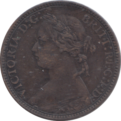 1875 FARTHING ( VF )