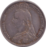 1892 SIXPENCE ( GF )