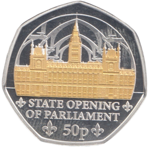 2024 SILVER PROOF 50P STATE OPENING OF PARLIAMENT