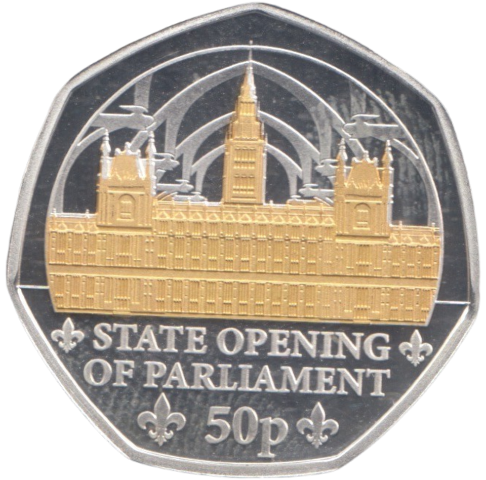 2024 SILVER PROOF 50P STATE OPENING OF PARLIAMENT