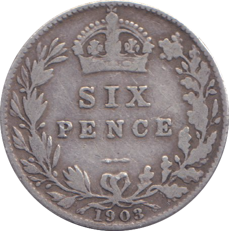 1903 SIXPENCE ( FINE )