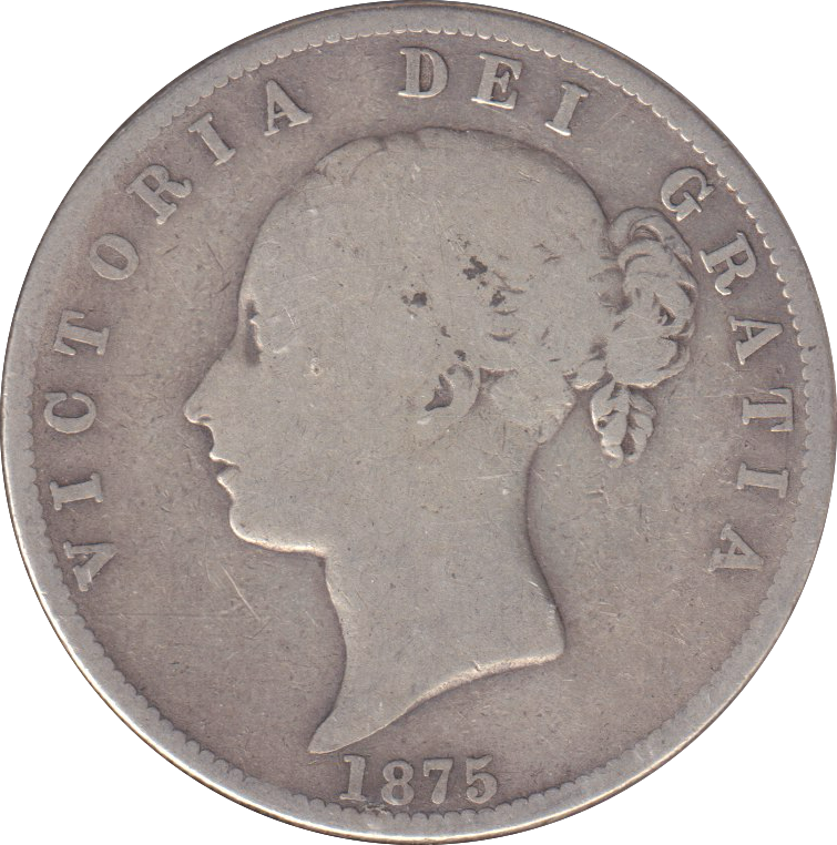 1875 HALFCROWN ( FINE )