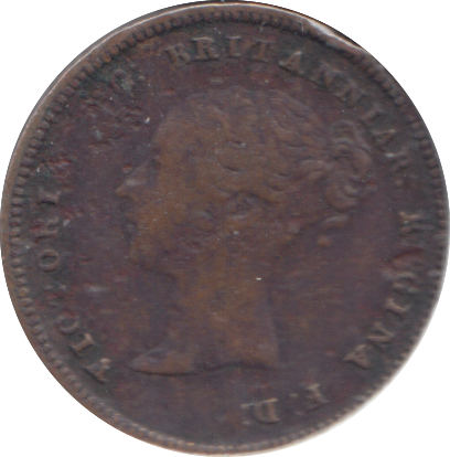 1844 HALF FARTHING ( VF )