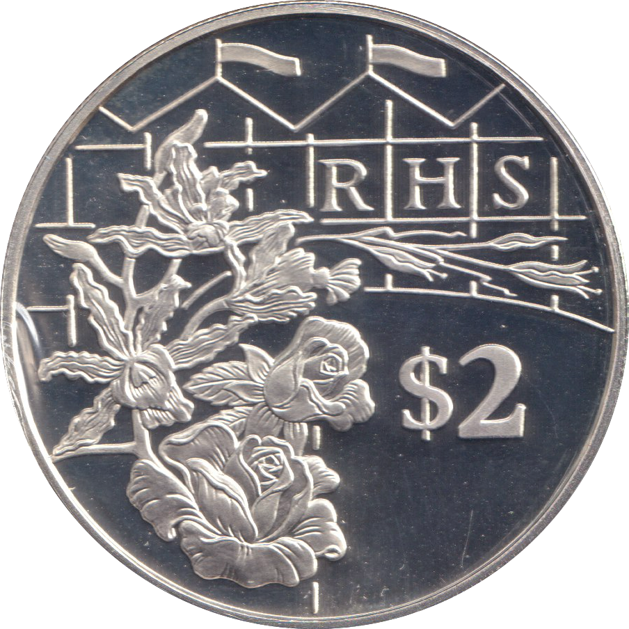 2003 SILVER PROOF TWO DOLLAR CAYMAN ISLANDS