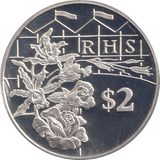 2003 SILVER PROOF TWO DOLLAR CAYMAN ISLANDS