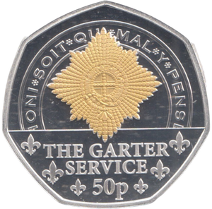 2024 SILVER PROOF 50P THE GARTER SERVICE