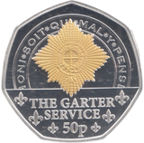 2024 SILVER PROOF 50P THE GARTER SERVICE