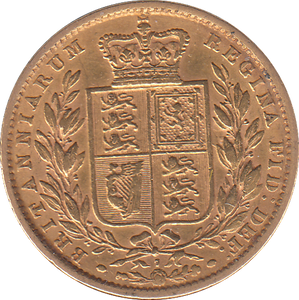 1872 SOVEREIGN DIE 7 ( VF )