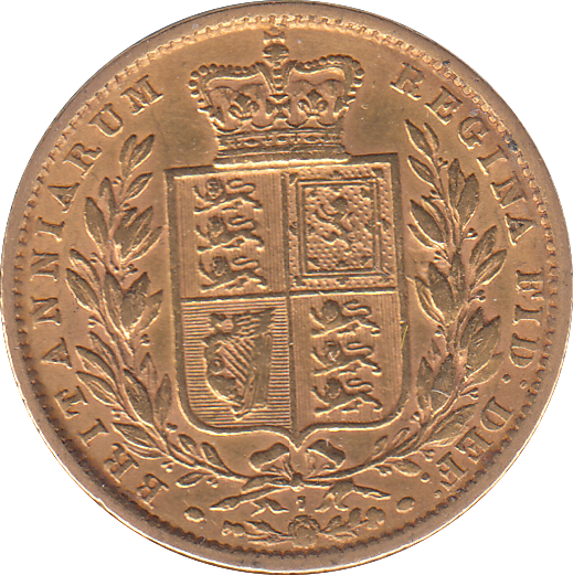 1872 SOVEREIGN DIE 7 ( VF )