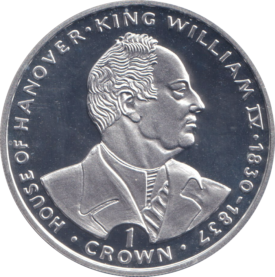 1993 SILVER PROOF ONE CROWN KING WILLIAM IV
