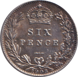 1903 SIXPENCE ( AUNC )