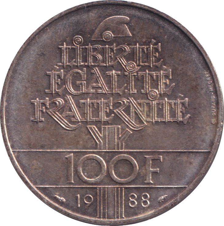 1988 FRANCE 100 FRANC