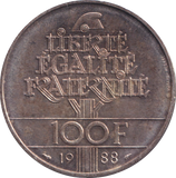 1988 FRANCE 100 FRANC
