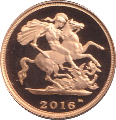 2016 GOLD HALF SOVEREIGN ( PROOF )