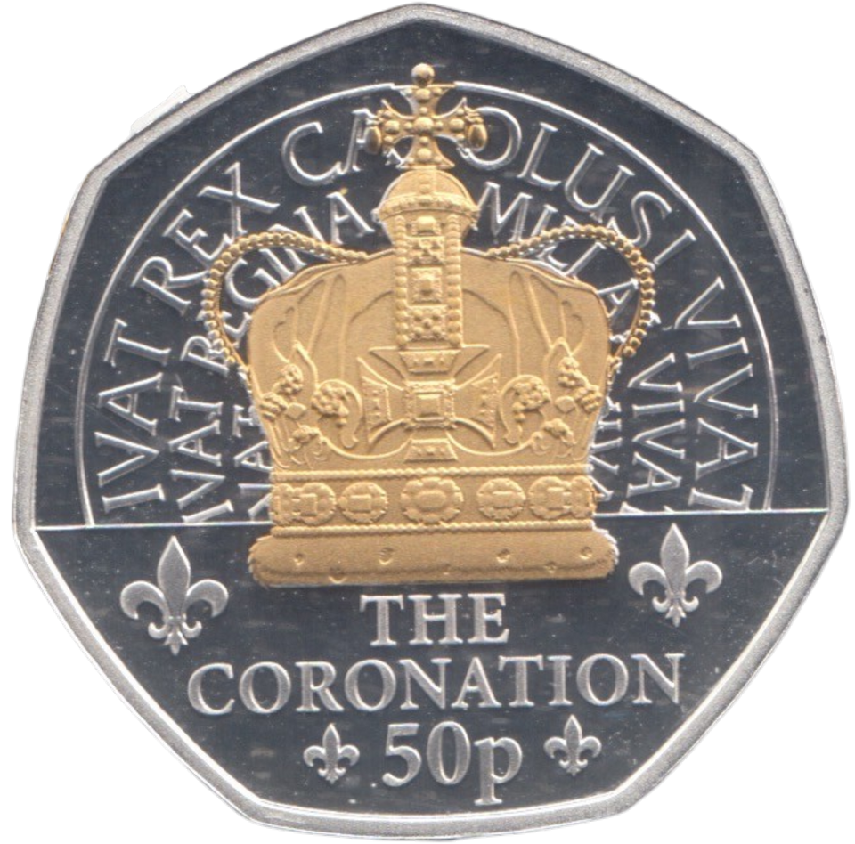 2024 SILVER PROOF 50P THE CORONATION