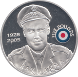 2008 SILVER PROOF £5 RAY HANNA