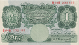 ONE POUND BANKNOTE BANK OF ENGLAND PEPPIATT £1-11