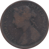 1890 HALFPENNY ( FINE )