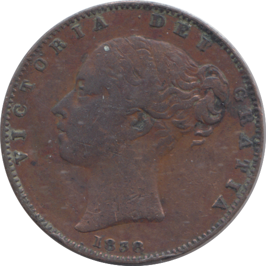 1838 FARTHING ( VF )