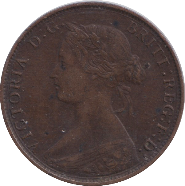 1862 HALF PENNY ( GVF )
