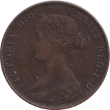 1862 HALF PENNY ( GVF )
