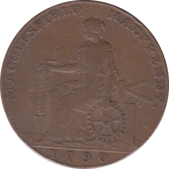1790 HALFPENNY TOKEN MACCLESFIELD