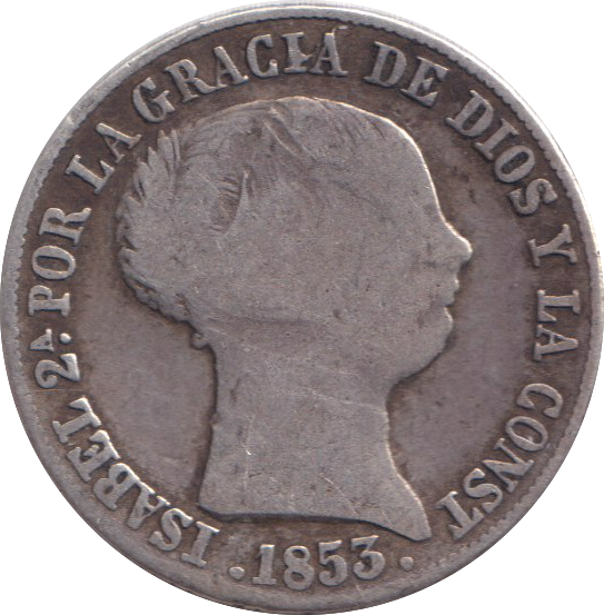 1853 SILVER 4 REALES SPAIN