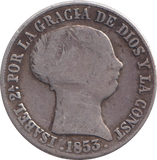 1853 SILVER 4 REALES SPAIN