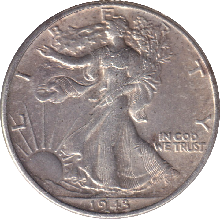 1943 SILVER HALF DOLLAR USA
