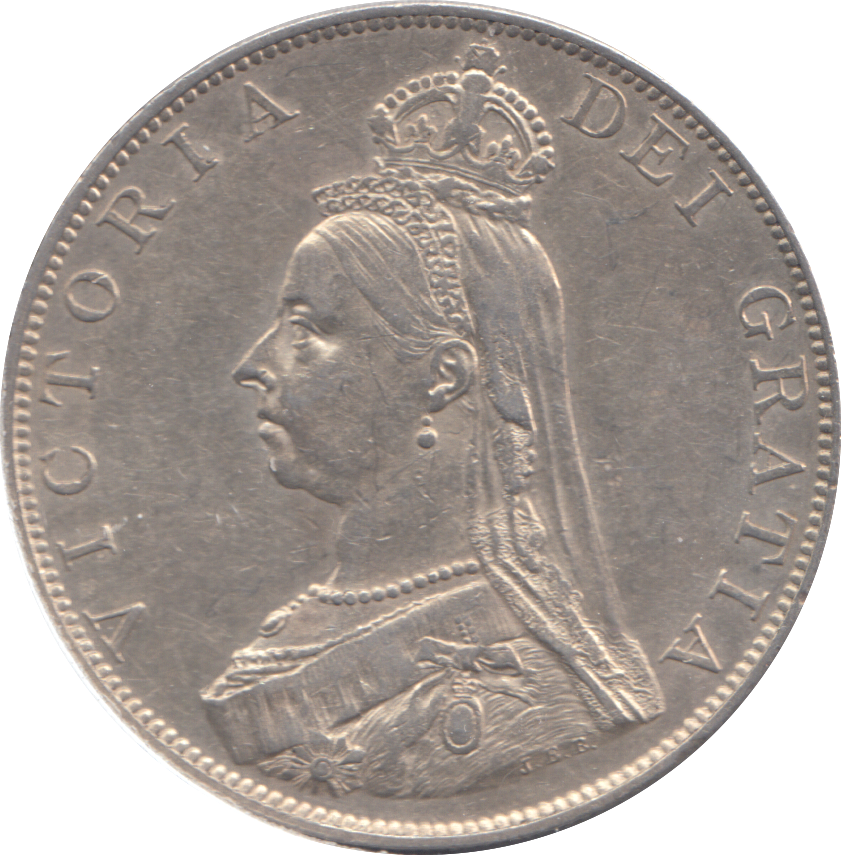 1887 DOUBLE FLORIN ( EF )