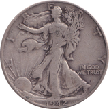 1942 SILVER HALF DOLLAR USA